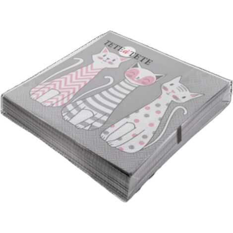 Tete a Tete Glam Cats Servietten