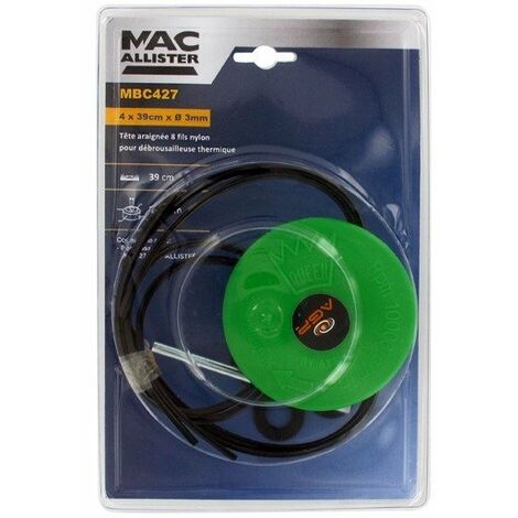 Tête araignée 8 fils nylon MAC ALLISTER 6031080