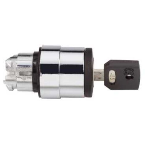 Tête Bouton Tournant à clé 421E Harmony XB4 diam. 22 2 position fixe retr G SCHNEIDER ZB4BG212