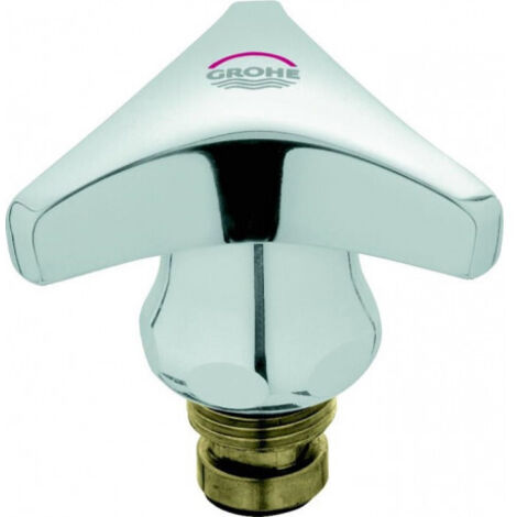 Tete chromé poignée Trecorn rouge, 3/8", chromé 11006000