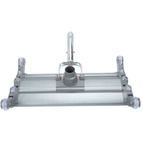 Tête d'aspiration en aluminium avec brosse pour piscine 18 pouces - Accessoire de nettoyage professionnel pour piscines