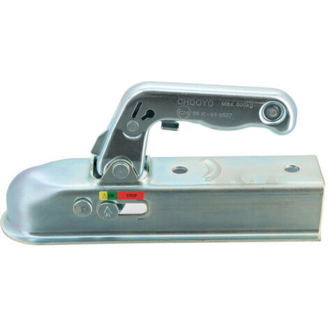Tête d'attelage remorque, Timon remorque carré de 50mm - Compatible avec Tous Types de Boule d'attelage diam. 50mm - Capacité de Traction 750kg