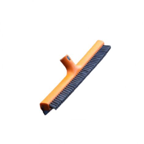 Tête de balai 2 en 1 Raclette et Brosse dure - VENTEO - Raclette à eau de 42cm - Embout universel - Pour nettoyer vos vitres et fenêtres - Poils rigides