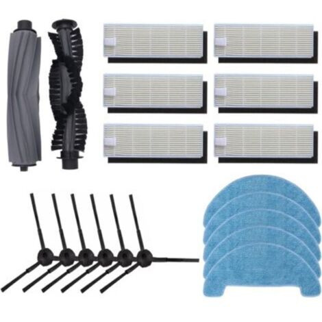 Tête de balai à pulvérisation électrique + 2 serpillères en tissu pour aspirateurs V7 V8 V10 V11 avec réservoir d'eau intégré (version 2)