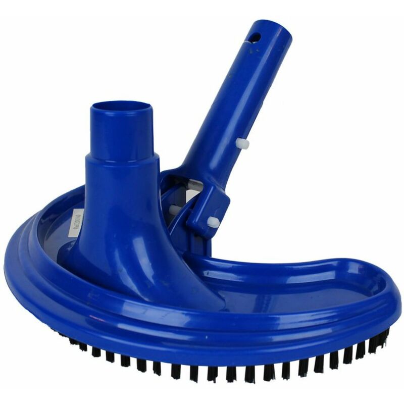 Tête de balai aspirant demi-lune pour manche standard ou télescopique - Bleu - Linxor - Bleu