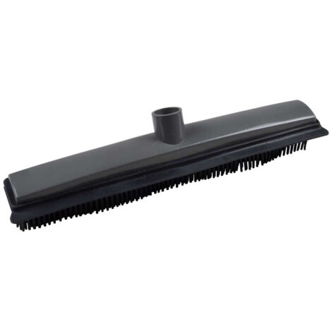 Tête de Balai avec Raclette "Poils" 31cm Gris