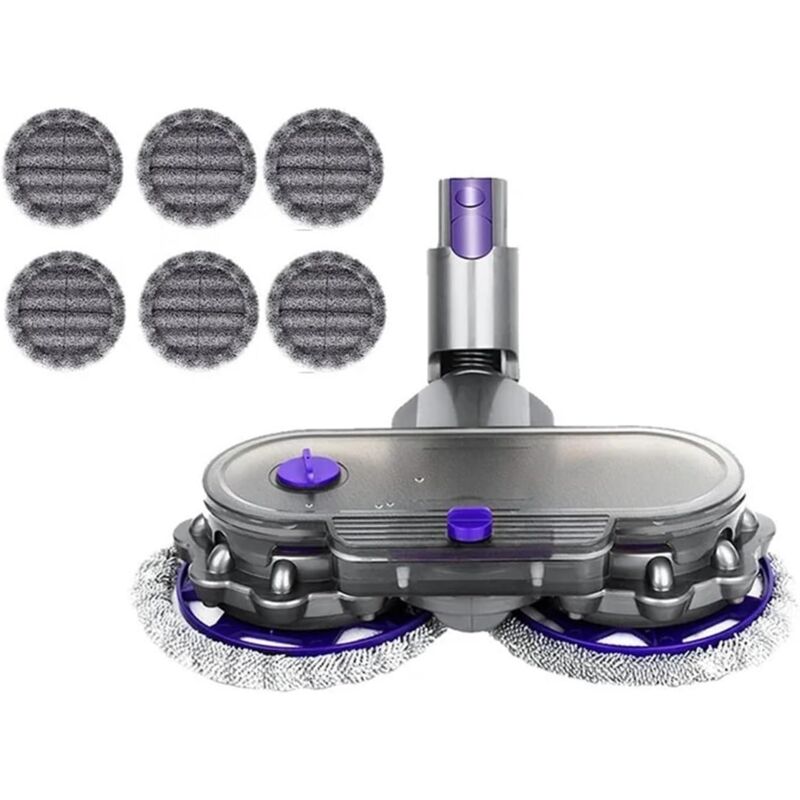 Tête de balai électrique compatible avec les pièces de rechange for aspirateur sans fil V7 V8 V10 V11 V15 Kit de fixation for chiffon de nettoyage