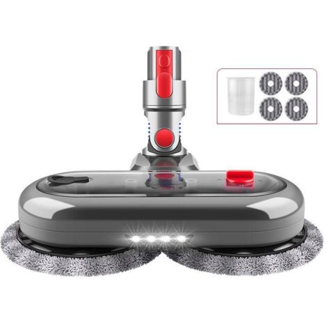 Tête de balai électrique pour aspirateur Dyson V15 / V11 / V10 / V7 / V8 avec 4 chiffons