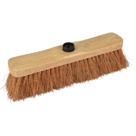 Tête de Balai en Bois Vernis "Coco" 33cm Naturel