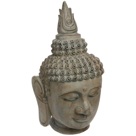 Tête de Bouddha en pierre très grande taille (H35) - Modèle Lerka par Atmosphera