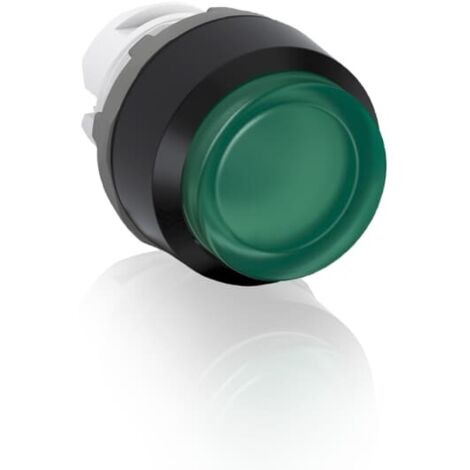 Tête de bouton poussoir ABB, MP3 Vert, Ø découpe 22.5mm, Momentané ( Prix pour 1 )