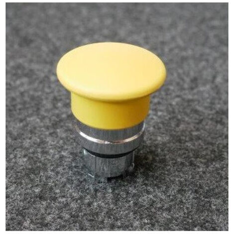 Tête de bouton-poussoir coup de poing jaune Ø 40mm non marqué Harmony XB4 SCHNEIDER