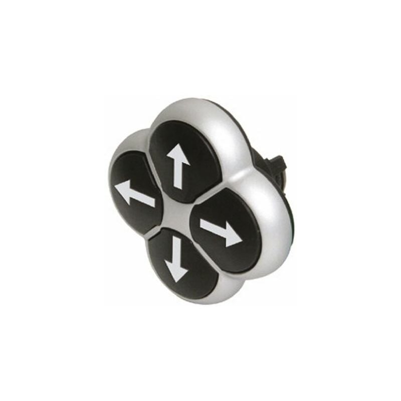 Tête de bouton poussoir Eaton Eaton Moeller Noir, ø découpe 22mm, Momentané ( Prix pour 1 )
