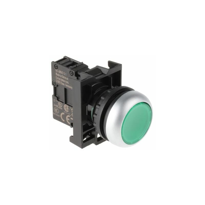 Tête de bouton poussoir Eaton Eaton Moeller Vert, ø découpe 22mm, Momentané ( Prix pour 1 )