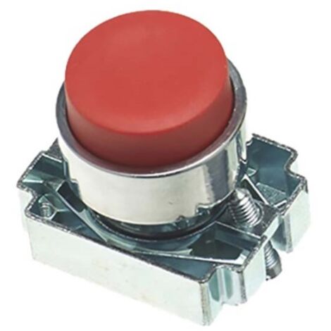 Tête de bouton-poussoir RS PRO Rouge, Momentané, Ø découpe 22mm ( Prix pour 1 )