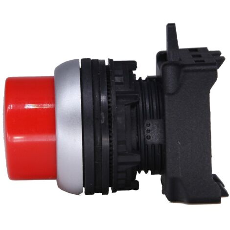 Tête de bouton-poussoir RS PRO Rouge, Retour par ressort, Ø découpe 22mm ( Prix pour 1 )
