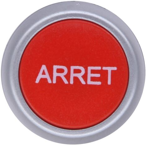 Tête de bouton-poussoir RS PRO Rouge, Retour par ressort, Ø découpe 22mm ( Prix pour 1 )