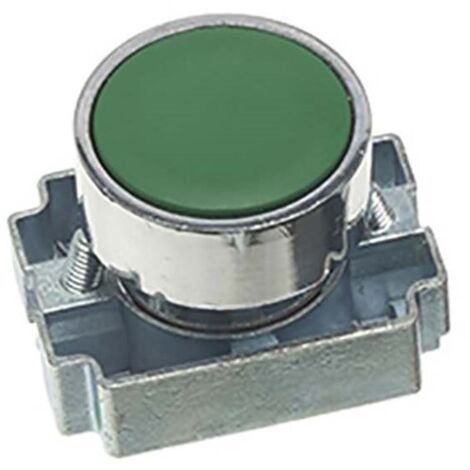 Tête de bouton-poussoir RS PRO Vert, Momentané, Ø découpe 22mm ( Prix pour 1 )