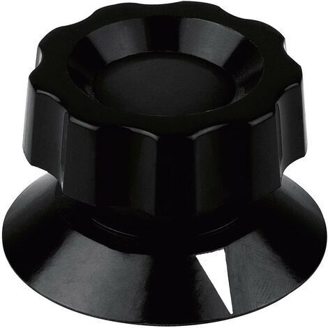 Tête de bouton rotatif Mentor 474.91 noir (Ø x H) 58 mm x 35.5 mm 1 pc(s)