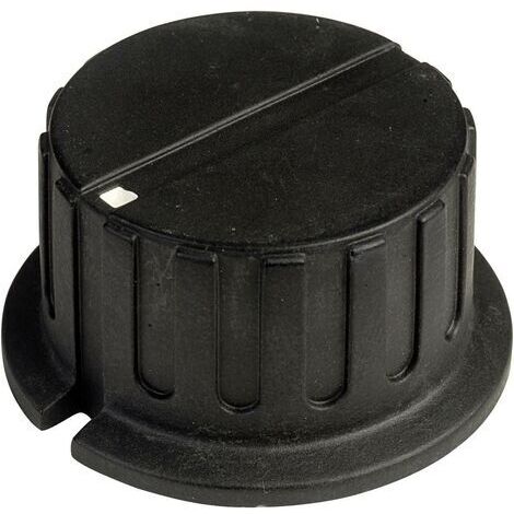 Tête de bouton rotatif SCI PN-38A(6.4mm) avec pointeur noir (Ø x H) 34.8 mm x 18 mm 1 pc(s)
