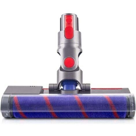 Tête de brosse à rouleau souple. Compatible avec les aspirateurs balais sans fil Dyson V7 V8 V10 V11 SV12 V15. Pièces de fixation pour plancher en bois dur. Ikodm