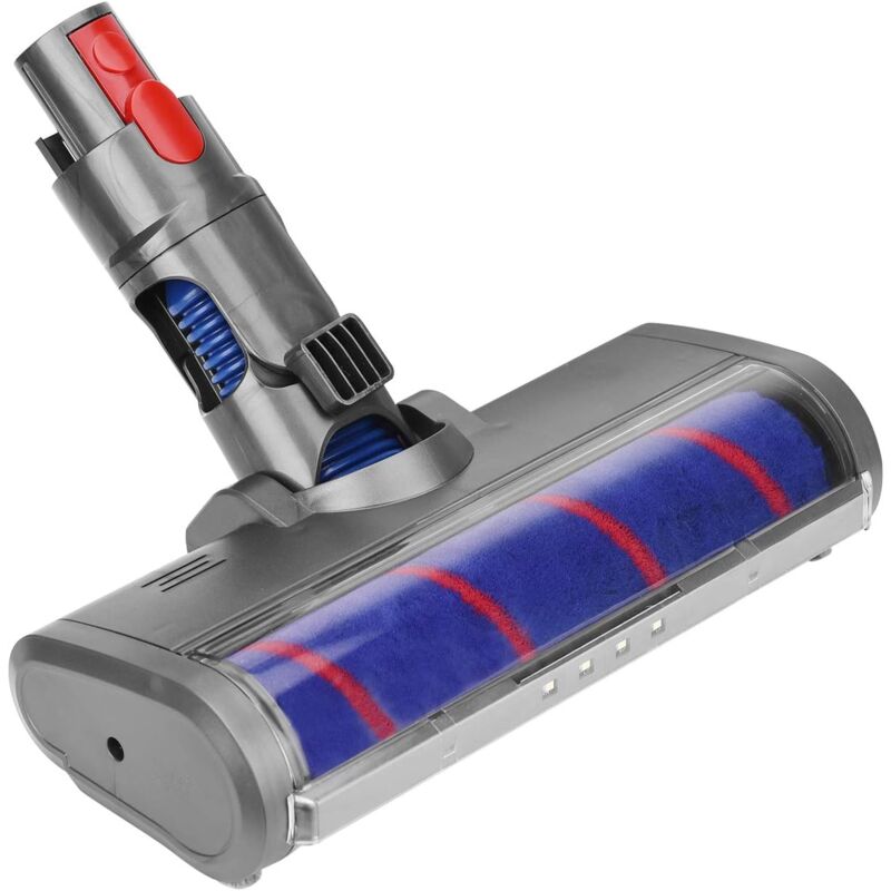 Treetalk - Tête de brosse électrique à roue souple pour aspirateur Dyson V11 V10 V8 V7, accessoire de remplacement d'outil de brosse pour