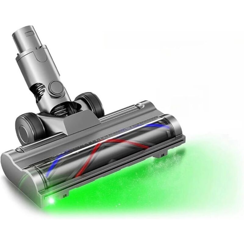 Tête de Brosse électrique for Sol, Nettoyeur de Sol avec lumière LED Anti-poussière, Compatible avec Dyson,V6 DC58 DC59 DC62 DC72
