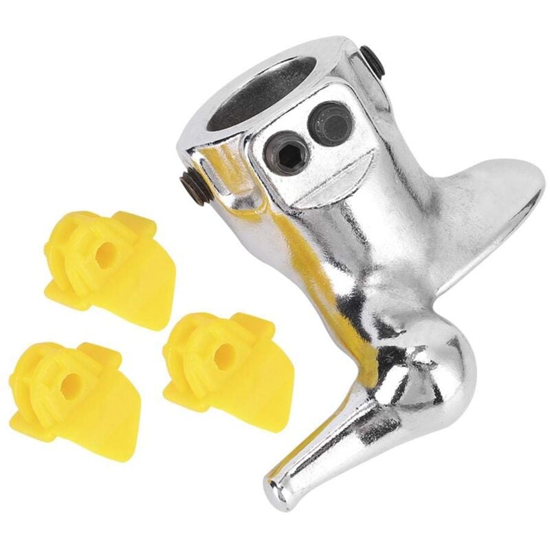 Zoternen - Tête de changeur de pneus 30 mm pour moto, accessoire de démontage de pneus en acier avec 3 patins en caoutchouc, tête de montage pour