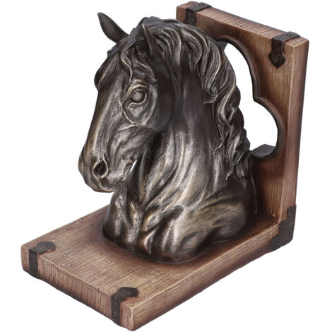 Tête de cheval en résine multifonctionnelle, sculpture et serre-livres pour bureau, salon, décoration intérieure BS20900