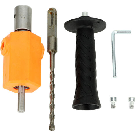 Tête de Conversion pour Marteau Électrique, Foret Rotatif pour Perceuse à Percussion, Accessoire Orange pour Travaux de Maçonnerie