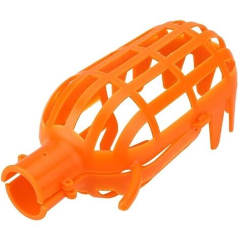 Tête de corbeille à fruits en plastique Outil d'économie de main-d'œuvre Rassemblez des fruits pour la récolte (Orange)