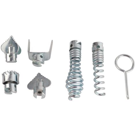 Tête de coupe 16mm en acier manganèse pour déboucheur de canalisation, 7 pièces