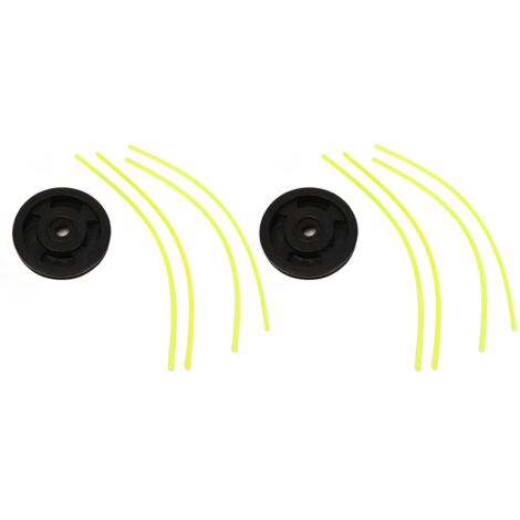 Tête de coupe-bordures de rechange, lot de 2, accessoires pour machines de jardin et tondeuses à gazon - AquaForge