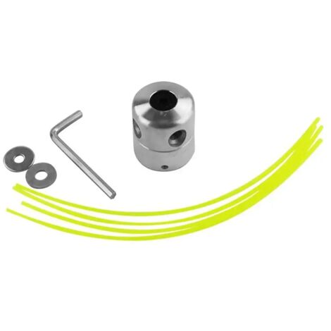 Tête de coupe-bordures en aluminium avec brosse rotative, accessoires de coupe à 4 rangs, tête de coupe - AquaForge