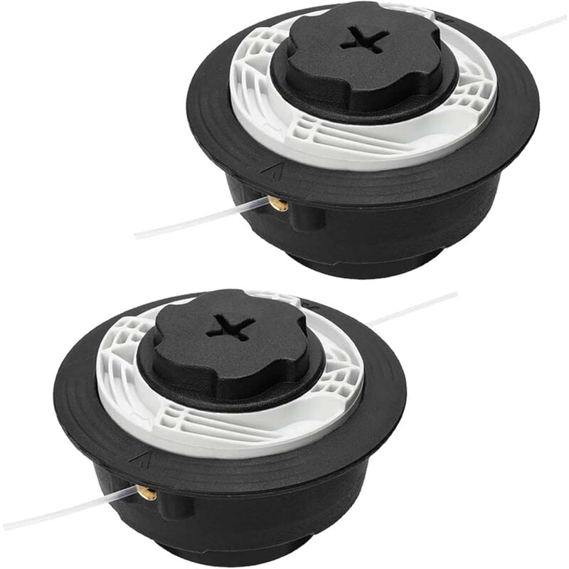 Coocheer - Tête de coupe C6-2 pour stihl, tête de coupe avec embout automatique - tête de coupe à deux fils - bobine en nylon pour tondeuses à essence