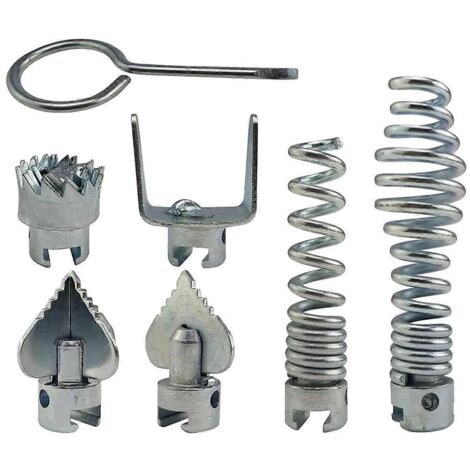 Tête de coupe combinée pour nettoyeur de canalisations avec verrouillage automatique --