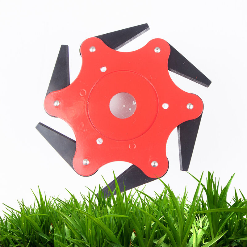 Tête de coupe en acier, lames de rasoir en acier au manganèse à 6 lames de qualité supérieure, lames de désherbage universelles, remplacements