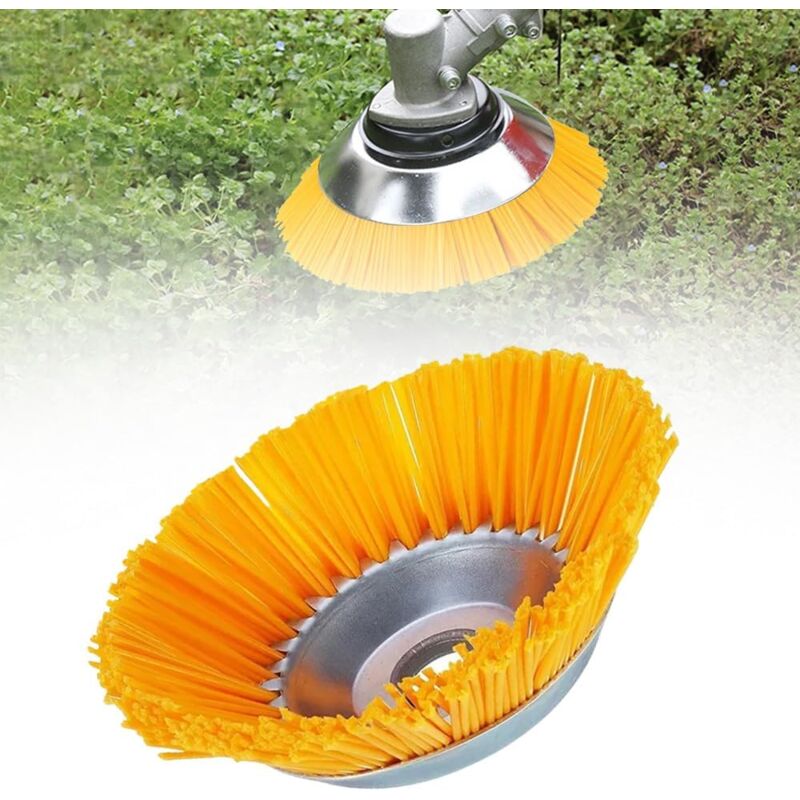 Tête de coupe-herbe universelle, nouvelle tondeuse indestructible 2024, tête de coupe universelle en fil d'acier, brosse de coupe en fil de nylon,