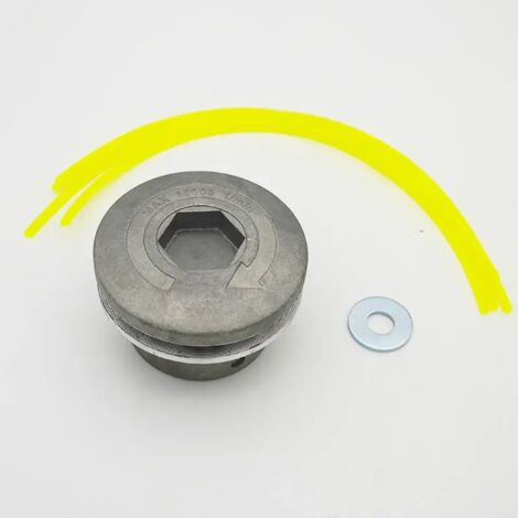 Tête de coupe universelle en aluminium à 4 rangées, compatible avec les tondeuses à gazon en nylon, pièce de rechange pour AquaForge.