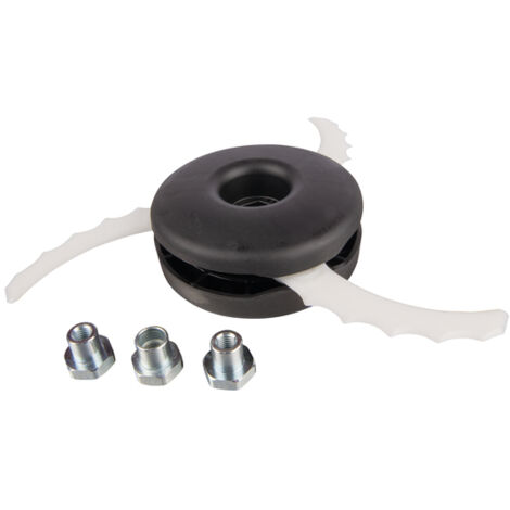 Tête de débroussailleuse 3 couteaux en plastique – Compatible débroussailleuses Makita – Coupe précise pour petits buissons légers