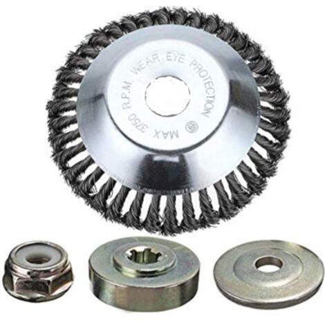 Brosserie 3 pièces de brosses métalliques, brosses de nettoyage en acier inoxydable, brosses à long manche pour éliminer la rouille