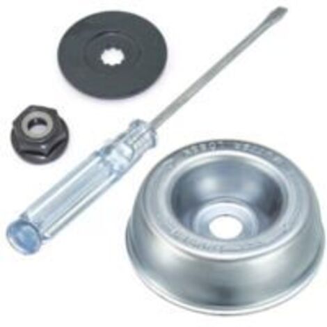 Tête de débroussailleuse acier au carbone – Kit de rondelles d'entretien 4 pièces – Compatible Stihl, Husqvarna, Ego, Oregon