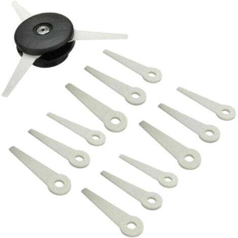 Tête De Débroussailleuse Aluminium Tête De Coupe Herbe Universelle pour Accessoires De Tondeuse À Gazon,avec 12 Pièces Coupées