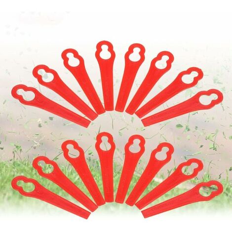 Tête de débroussailleuse Lame Coupe Bordure,100pcs Lames en Plastique de Rechange Lame Taille Bordure Lame Plastique Coupe Bordure Lame Coupe Bordur,pour Jardin et Pelouse Coupe-Bordures sur Batterie