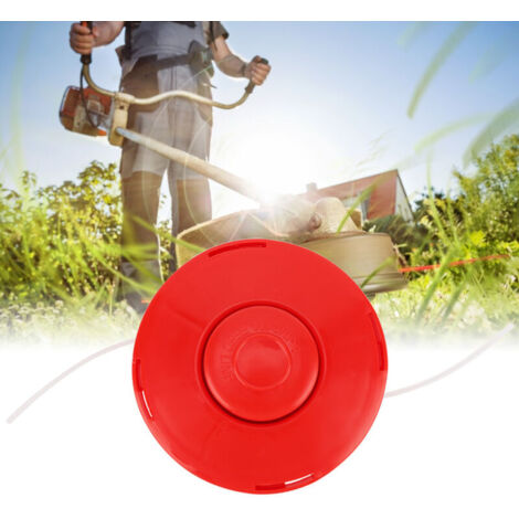 Tête de débroussailleuse universelle à fil automatique – Plastique renforcé, Ø 11,5 cm, Rouge