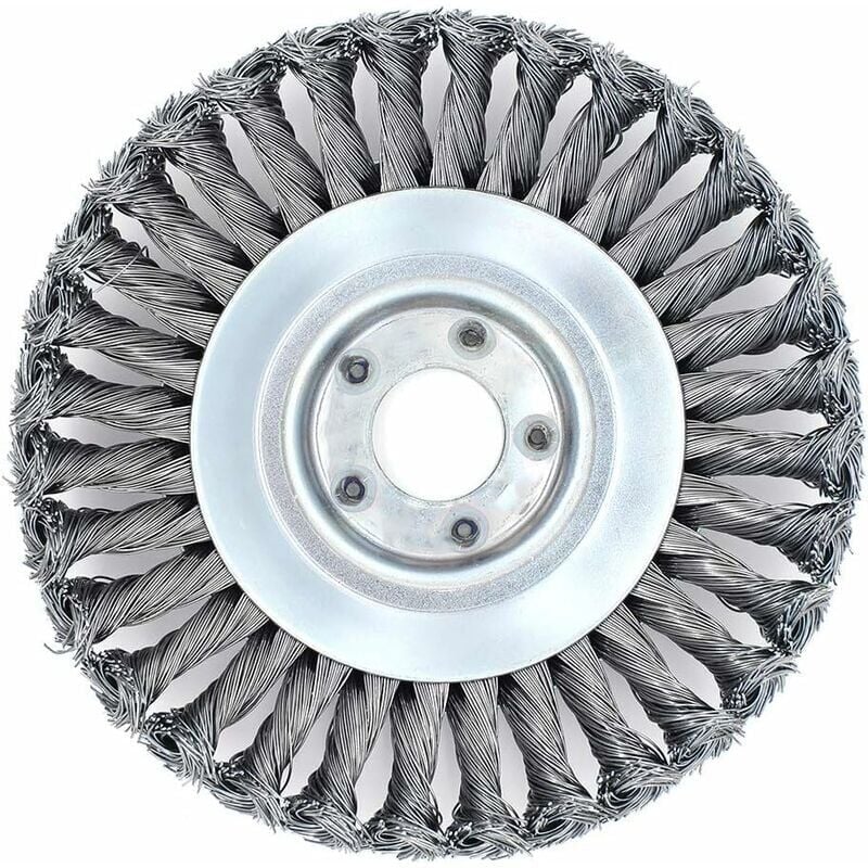 Tête de désherbage en fil d'acier, disque de brosse rotatif de 6/8 pouces pour outils de pelouse, jardin, agriculture - (6 pouces)