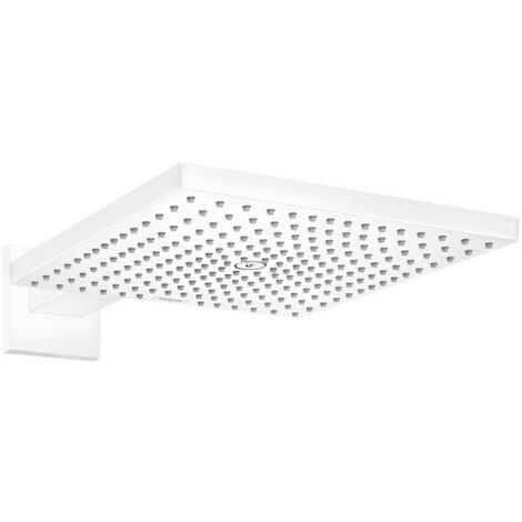 tête de douche 300 Air 1jetavec bras de douche 390 mm blanc mat