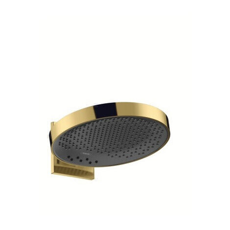 tête de douche 360 3jetavec bras de douche aspect doré poli