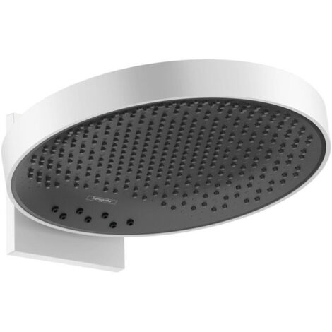 tête de douche 360 3jetavec bras de douche blanc mat
