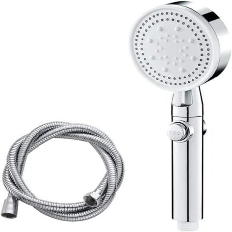 Tête De Douche À Main - 5 Modes De Jet - Débit Économiseur D'eau - Raccord G1/2 - Pour Bain Et Spa - 1 Pièce